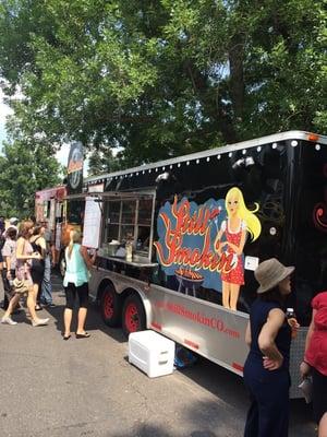 The food truck at Cheesman park day for 2014 art fest.