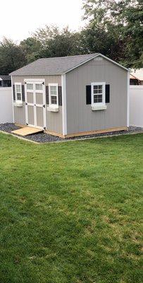 Custom shed built by John and Rob