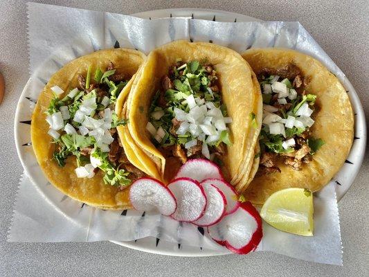 Carne asada tacos.