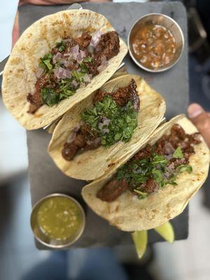 Street Tacos (Steak, Chicken or Shrimp)