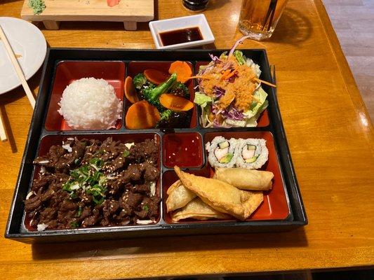 Bento bulgoki box.  Freaking yum.