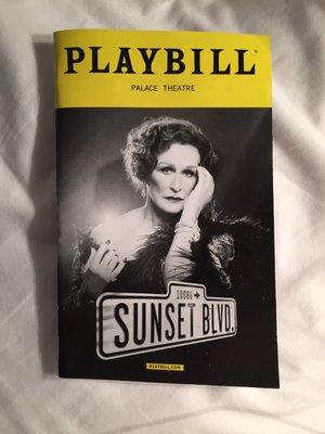 Playbill cover for the 2017 production of Sunset Boulevard