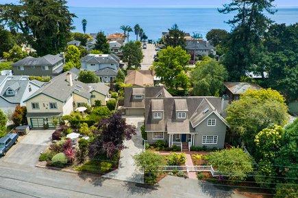 Drone shot of house in daytime by Lauren Spencer's team