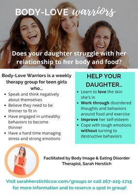 Body Image Group for Teen Girls