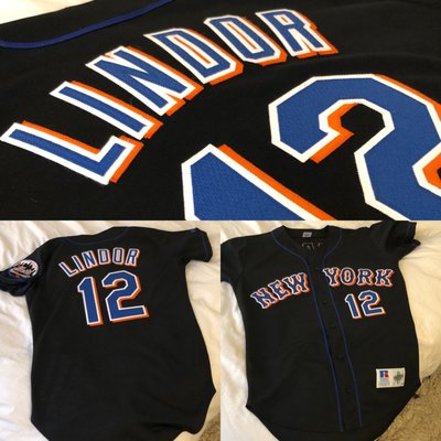 Francisco Lindor jersey customized by Stitches