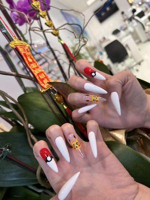 Pikachu nails !!