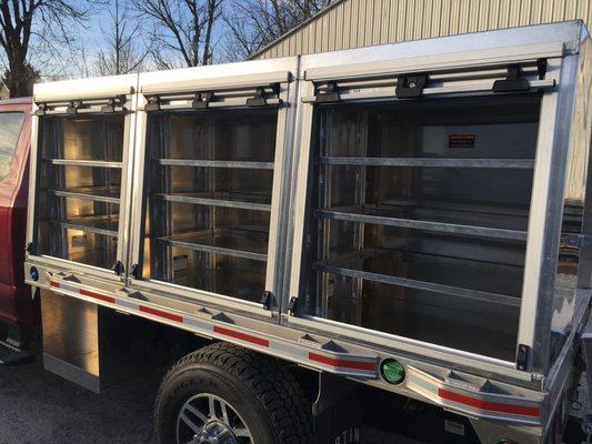 Custom roll up door truck box