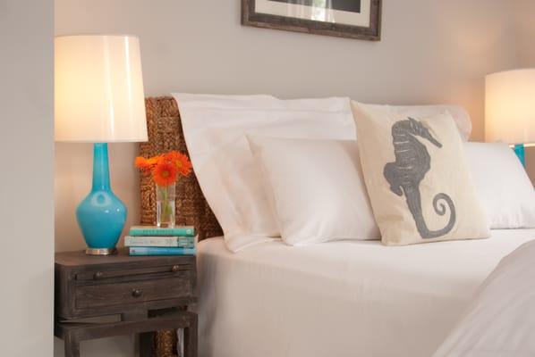 Newly renovated room at our romantic Nantucket getaway! www.centerboardinn.com