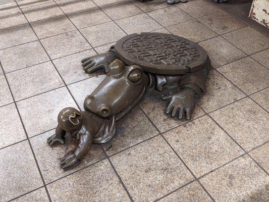 Life Underground in 14th Street Station, New York