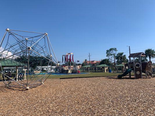 Pirate ships and giant teeter totter