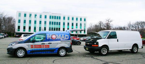 Nomad brings oil changes to busy employees and full maintenance services to hard-working vehicle fleets.