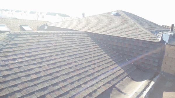 full roof completed with  new timberline shingles