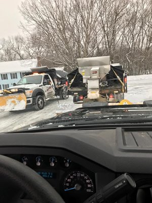 Commercial Snow Plowing Available. (Our trucks)