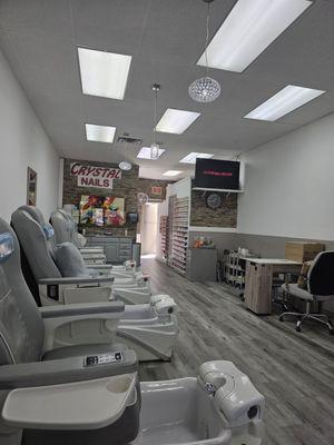 Under new management!   New clean environment! Comfy pedicure chairs!