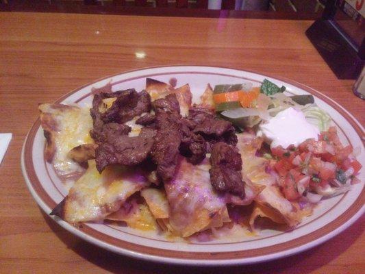 Steak nachos!