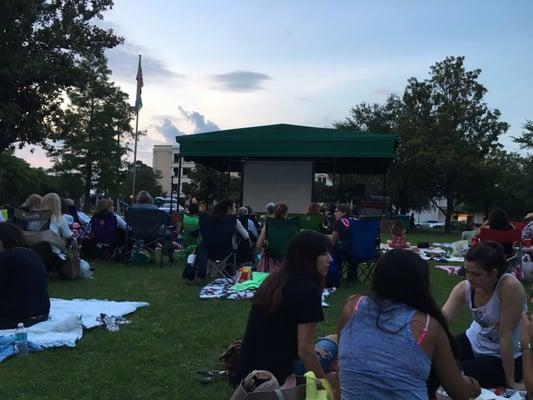 Should've brought a chair. Most people did. Blanket is good for picnic though