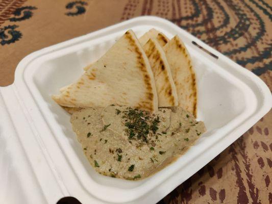 Baba ganoush (comes with pita bread)