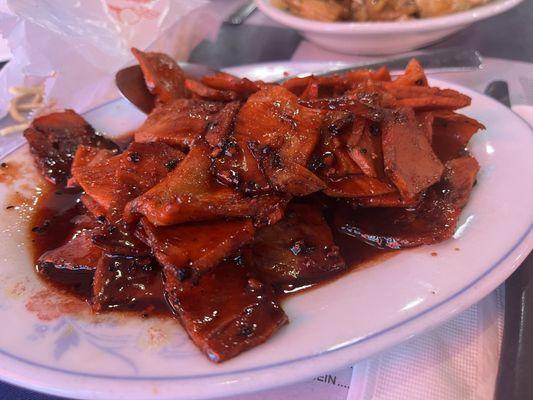 Chinese Roast Pork (if you want the thicker sliced pork, order the boneless ribs).