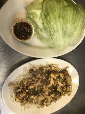 Chicken lettuce wraps