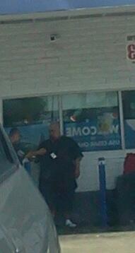 One of many panhandlers ,asking for feria to buy tacos, while inside i saw him rolling out a bunch a ones.. .