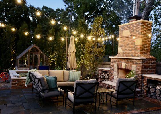 From fireplace, patios, pond, and greenhouse installations, we can turn your space into an entertaining oasis!