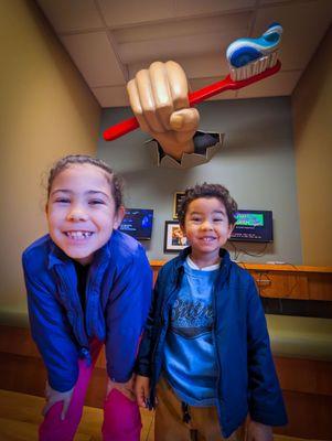 They love going to the dentist and I'm very grateful for that.