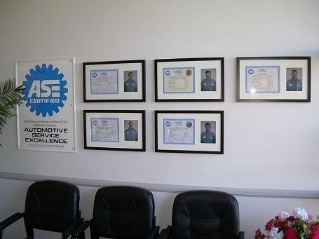 ASE certifications