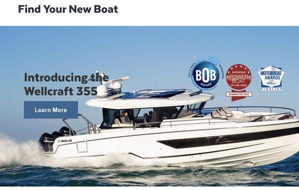 Discover the Wellcraft 355 at the Sausalito Boat Show, Oct 13 to 15. Can't go? No problem, we have 1 in stock in Marina del Rey too.Call us!