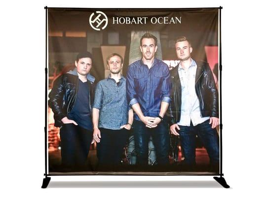 8x8 Adjustable Banner Stand w/ 13 oz vinyl print