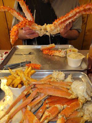 All you can eat King Crab. This is the best place in Southern Illinois. Great service and obviously food.