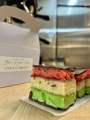 Italian rainbow cookies by Coco Cadeaux