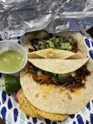 Pastor tacos- amazing flavor, great price