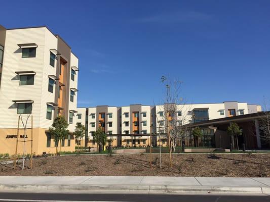 part of the new residence halls.