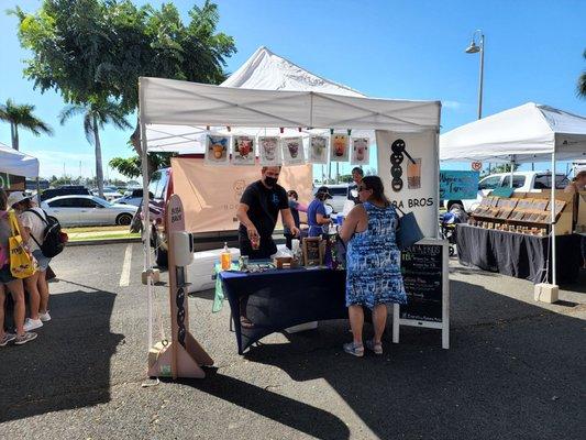 Location at the Saturday Market