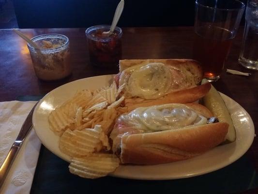 Roast beef hoagie with Baked Pumpkin Ale