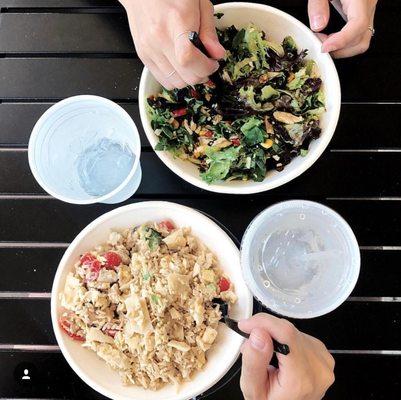 Salad or Brown Rice bowl? You decide!