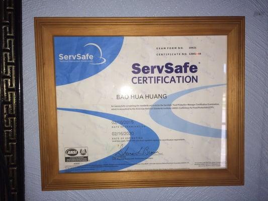 ServSafe Certification