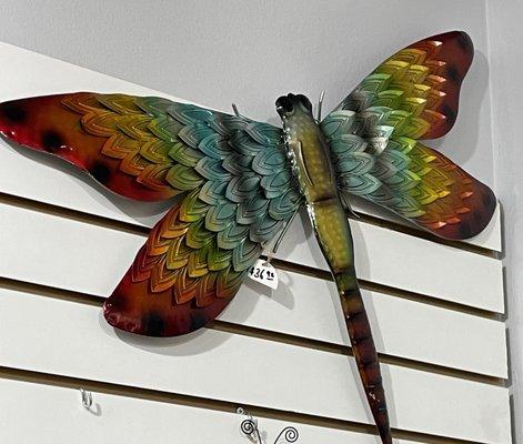 Metal large dragonfly wall decor!