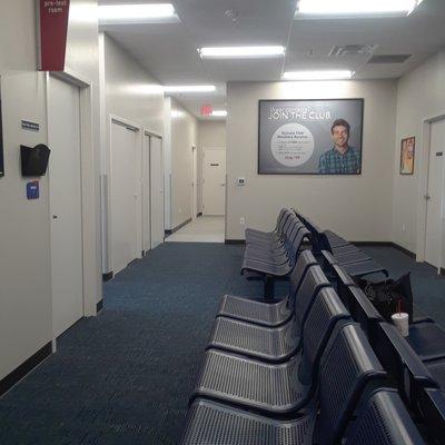 Large waiting area.