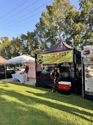 Some of the food booths