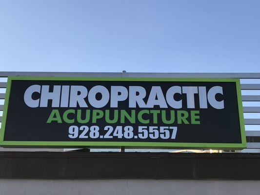 Advanced Chiropractic Clinic and Acupuncture sign in Yuma, AZ