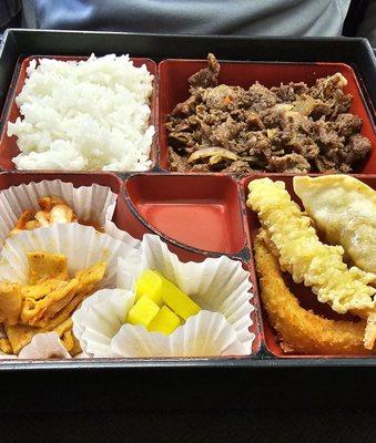 Bulgogi beef eagle box (not pictured: (small) yogurt drink that came with the meal.