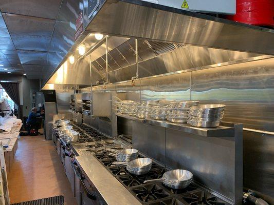 commercial kitchen fire suppression hood system