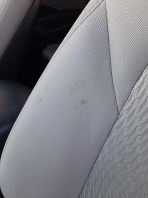 Thanks for leaving oil marks on my driver side seats