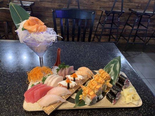 The ultimate sushi and sashimi combo