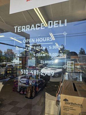 The store hours is different than the deli hours. Here's a picture of the deli hours