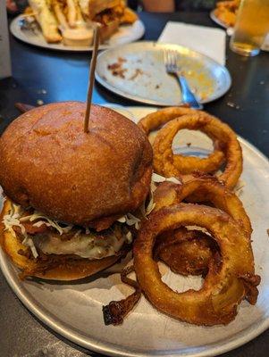 Three Pepper Bomb burger