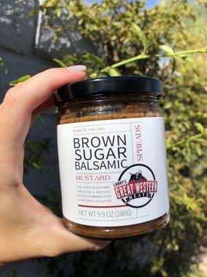 Brown Sugar Balsamic Mustard. It's AMAZING!