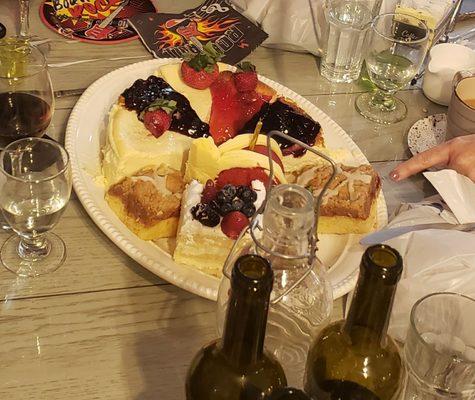 Smorgasbord dessert plate!! What???? All homemade desserts. AWESOME!!