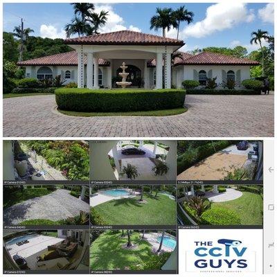 Custom Home IP CCTV installation in Miami FL